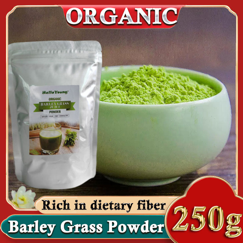 Barley Grass Powder 100% Pure & Organic Organic Barley Grass Powder Pure Organic Barley for Women and Men 250g Nutritionally Complete I Mix into Smoothie or Juice Main image