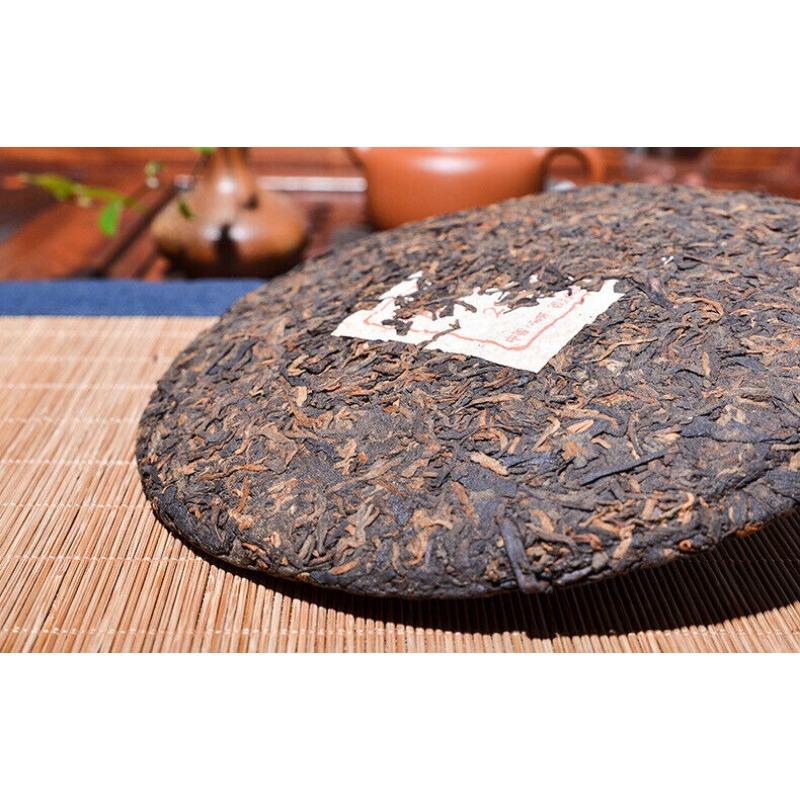 CIFbuy Yunnan Pu'er 357g Menghai Pu'er Ripe Tea Cake Yunnan Tea