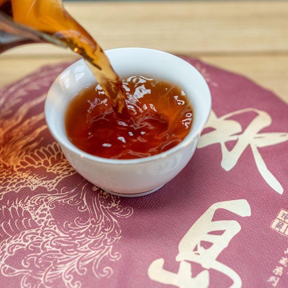 CIFbuy Yunnan Iceland Ancient Tree Ripe Puer Tea Cake 357g