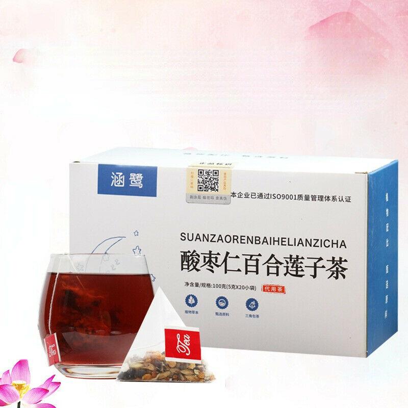 CIFbuy Organic Jujube Seed Lotus Tea Original Herbal Tea Suanzaoren Lianzi Herb Tea100g