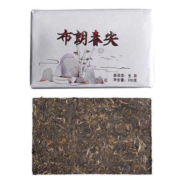 CIFbuy 200g Yunnan Pu'er Tea Bulang Spring Tip Pu'er Raw Brick Pre-Mingling Spring Tea