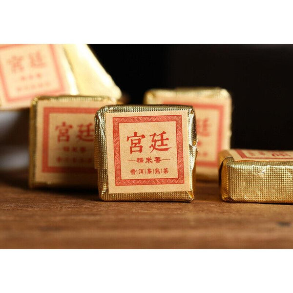 CIFbuy 500g Yunnan Glutinous Rice Fragrant Tuo Tea Menghai Square Brick Old Pu'er Tea