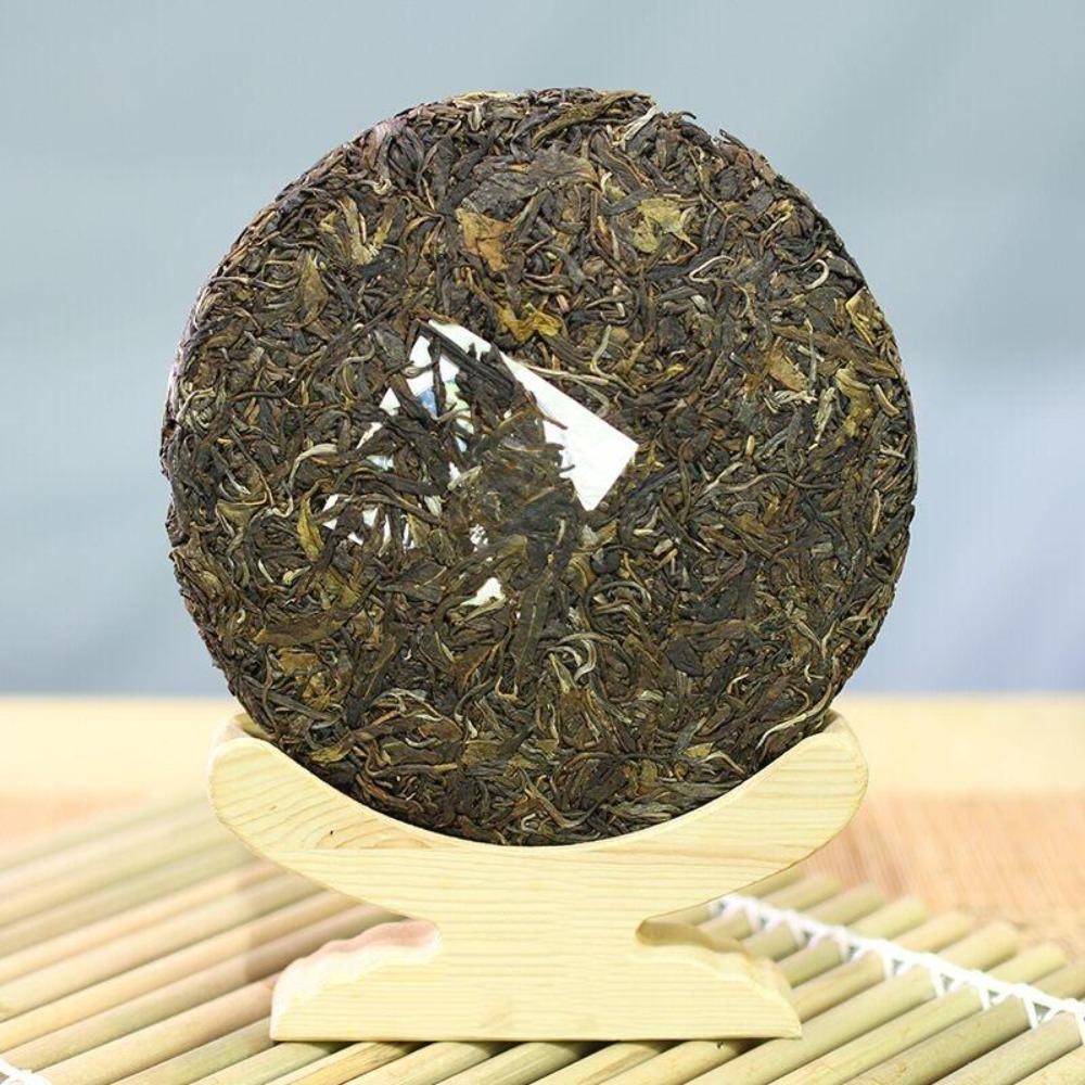 CIFbuy 357g Pure Pressed Soft Sweet Laobanzhang Ancient Tree Raw Seven Sons Yunnan Pu'er Tea Cake