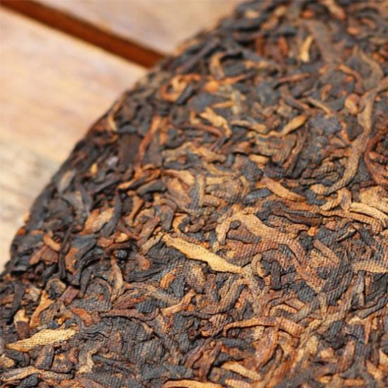 CIFbuy 357g Yunnan Pu'er Ripe Tea Menghai Palace Puerh Cooked Tea Cake Aged Pu-erh Tea