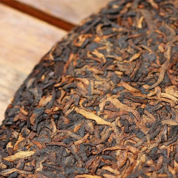 CIFbuy 357g Yunnan Pu'er Ripe Tea Menghai Palace Puerh Cooked Tea Cake Aged Pu-erh Tea