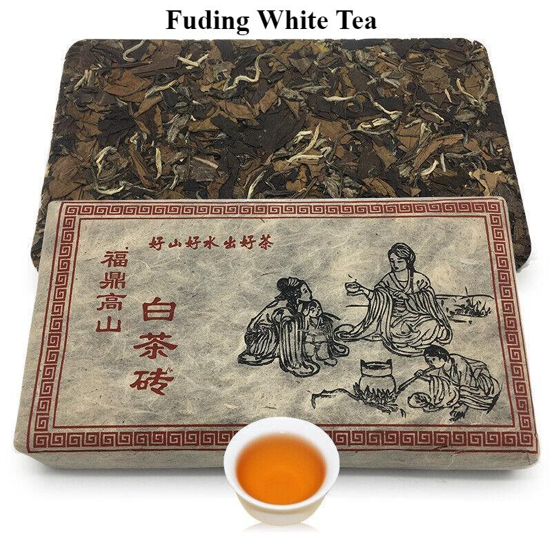 CIFbuy 350g Fuding White Tea Shoumei Tea Brick Old White Tea Brick Alpine Panxi