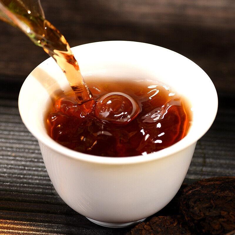 CIFbuy Linglong Cake Tea Pu'er Mature Tea Cake Head Spring Tea Aged Ripe Pu'er Tea 500g