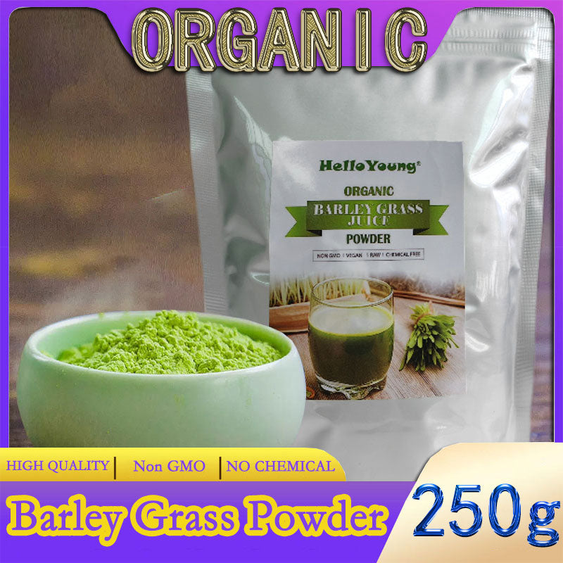 barley powder pure organic Organic Barley Grass Powder original 250g barley grass official store Non-GMO, Finely Ground Whole Dried Young Leaves Main image