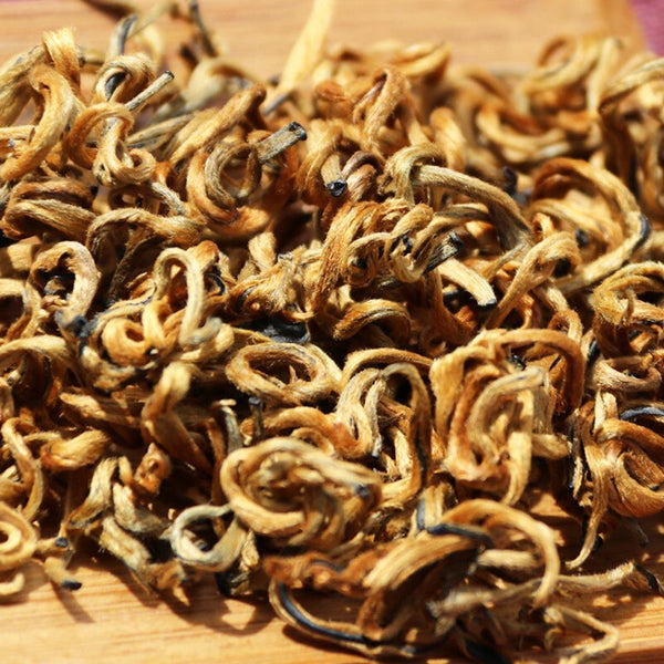 CIFbuy Yunnan Black Tea Honey Aroma Golden Buds Fengqing Dian Hong Kung Fu 100g