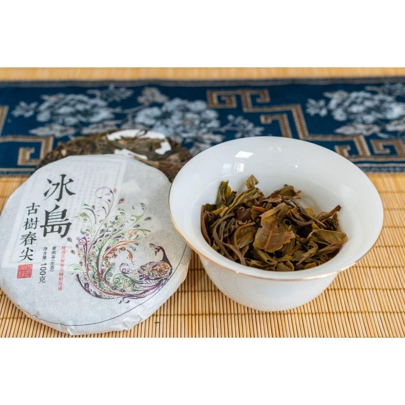 CIFbuy 100g Pu-erh Raw Tea Tea Cake Yunnan Iceland Ancient Tree Pu-erh Tea Leaves