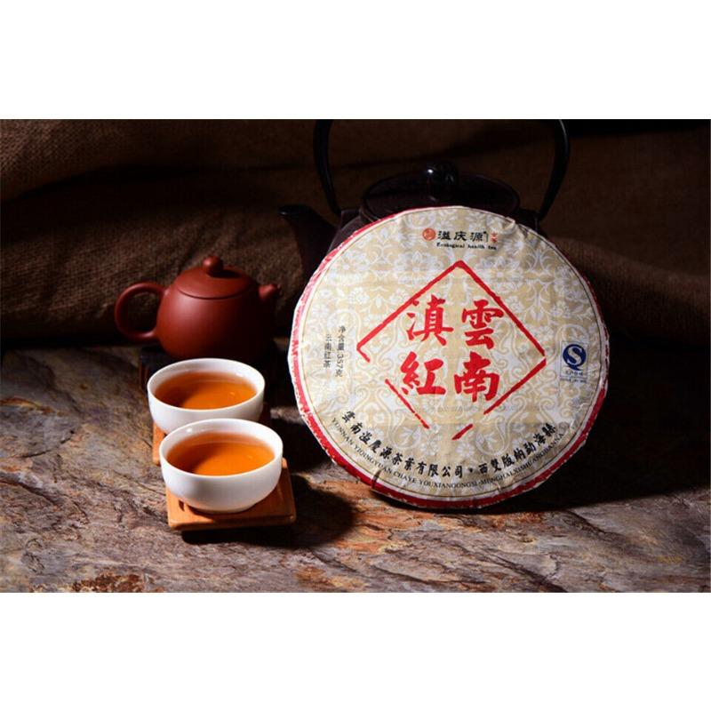 CIFbuy Yunnan Old Tree Sun Dried Black Tea Dianhong Feng Qing Dian Hong Tea Cake 357g