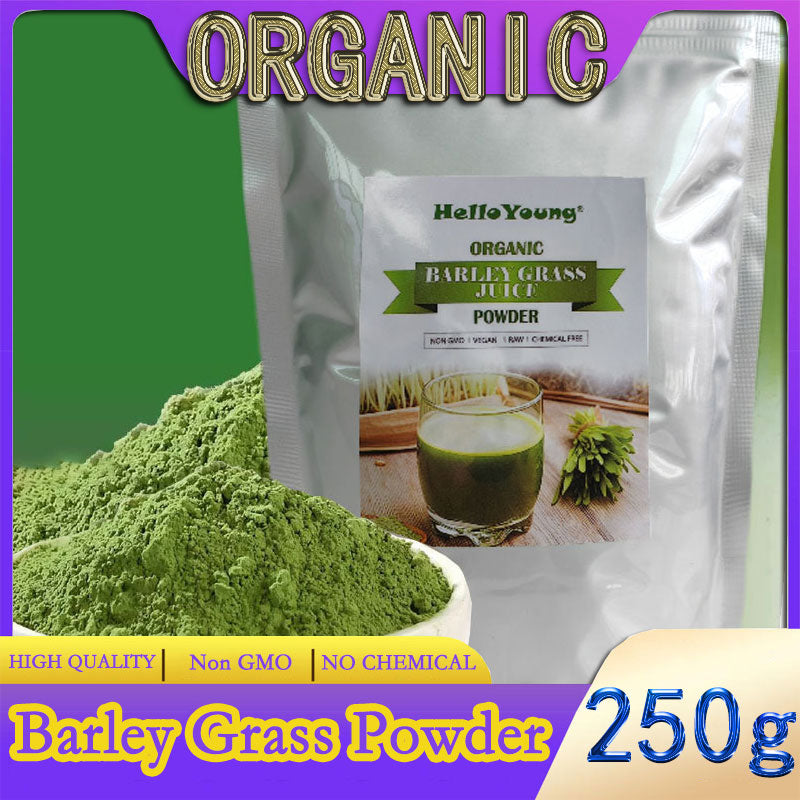 barley powder pure organic Organic Barley Grass Powder original 250g barley grass official store RAW, GREENISH LIKE LEAVES Main image