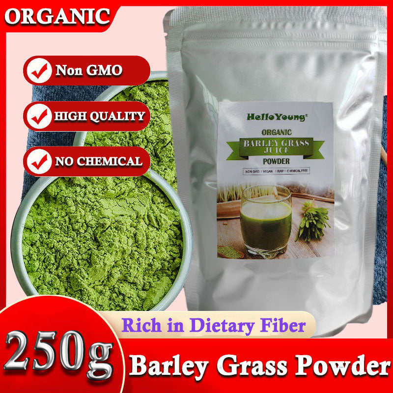 Organic Barley Grass Powder original 250g moistening intestines, Non-GMO Rich in Immune Vitamin, Fibers, Minerals, Antioxidants and Protein Main image