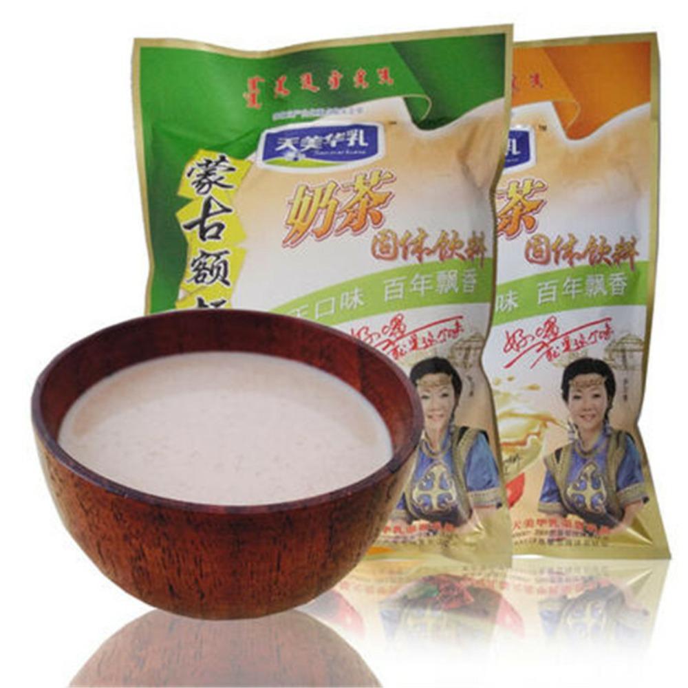 CIFbuy Premium Mongolian Milk Tea Powder Instant Salty Sweet Suutei Tsai Herbal Drink 300g Resealable Bag