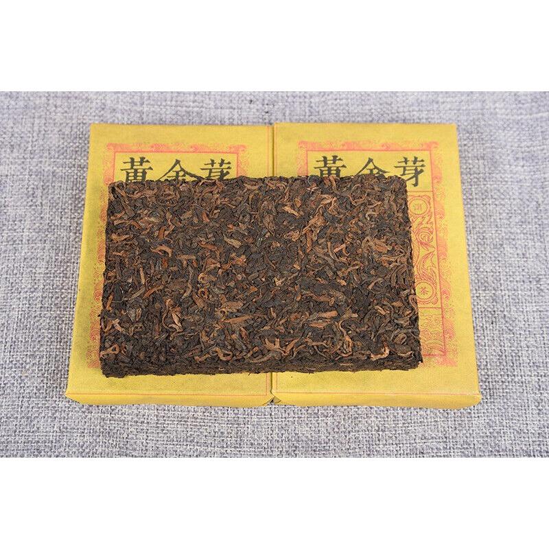 CIFbuy Yunnan Pu'er Ripe Tea Golden Bud Ripe Tea Brick 250g