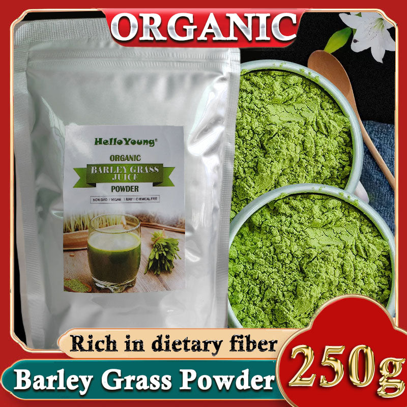 250g Organic Barley Grass Powder Gluten Free Non-GMO Superfood Vegan purifying liver, lowering cholesterol, beautiful skin, healthy slimming drink Main image