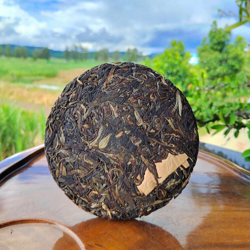 CIFbuy 200g Yiwu Pu-erh Tea Old Raw Tea Tianmen Mountain High Pole Pu-erh Old Cake Tea