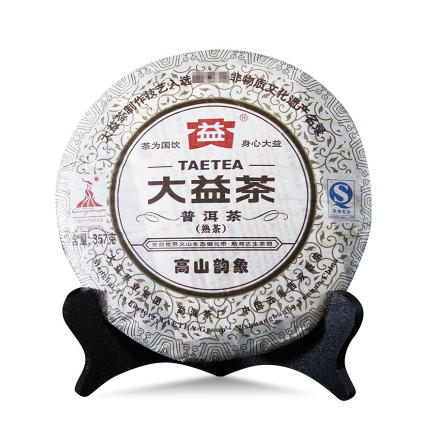 CIFbuy TAETEA Gao Shan Yun Xiang Shou Puer 2010, Batch 001 Dayi Mountain Rhyme, Aged Shu Puerh Tea, 357g
大益高山韵象熟普洱2010年001批次，陈年熟普洱散茶，357克