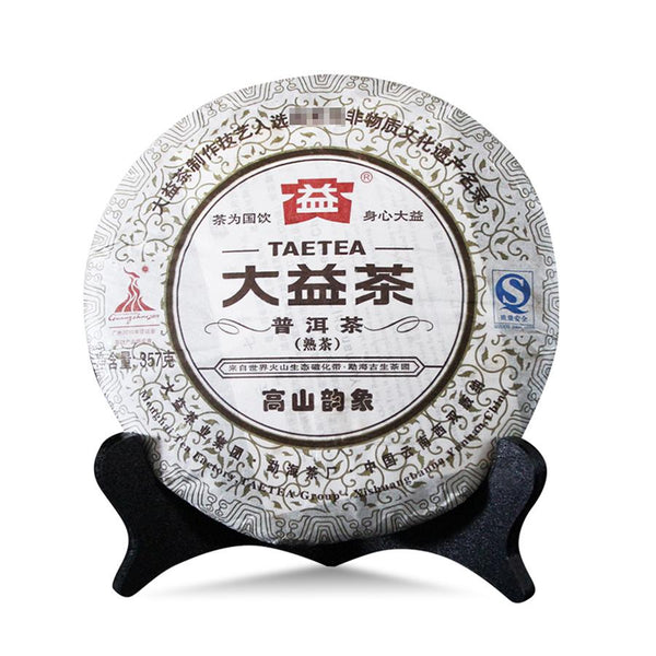CIFbuy TAETEA Gao Shan Yun Xiang Shou Puer 2010, Batch 001 Dayi Mountain Rhyme, Aged Shu Puerh Tea, 357g