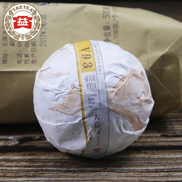 CIFbuy TAETEA Yunnan Pu'er Tuocha V93 Shu Pu'er 2017 100g