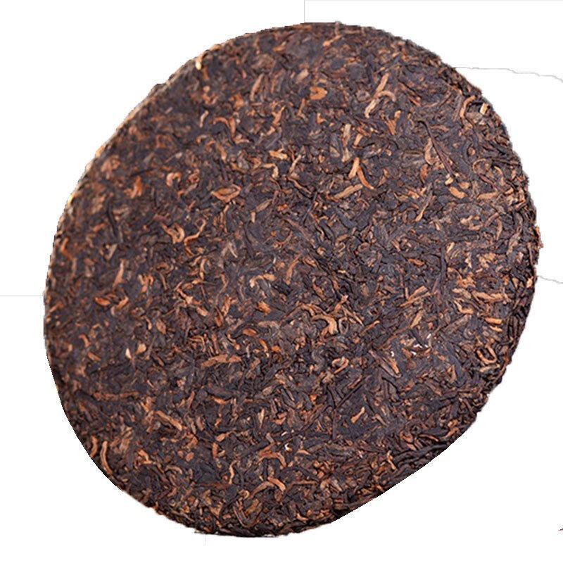 CIFbuy 357g Yunnan Pu'er Ripe Tea Cake Banzhang Golden Bud Ripe Tea Palace Tea Cake