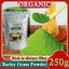 Barley Grass Powder 100% Pure & Organic Organic Barley Grass Powder Pure Organic Barley for Women and Men 250g Rich in Immune Vitamin, Fibers, Minerals, Antioxidants and Protein