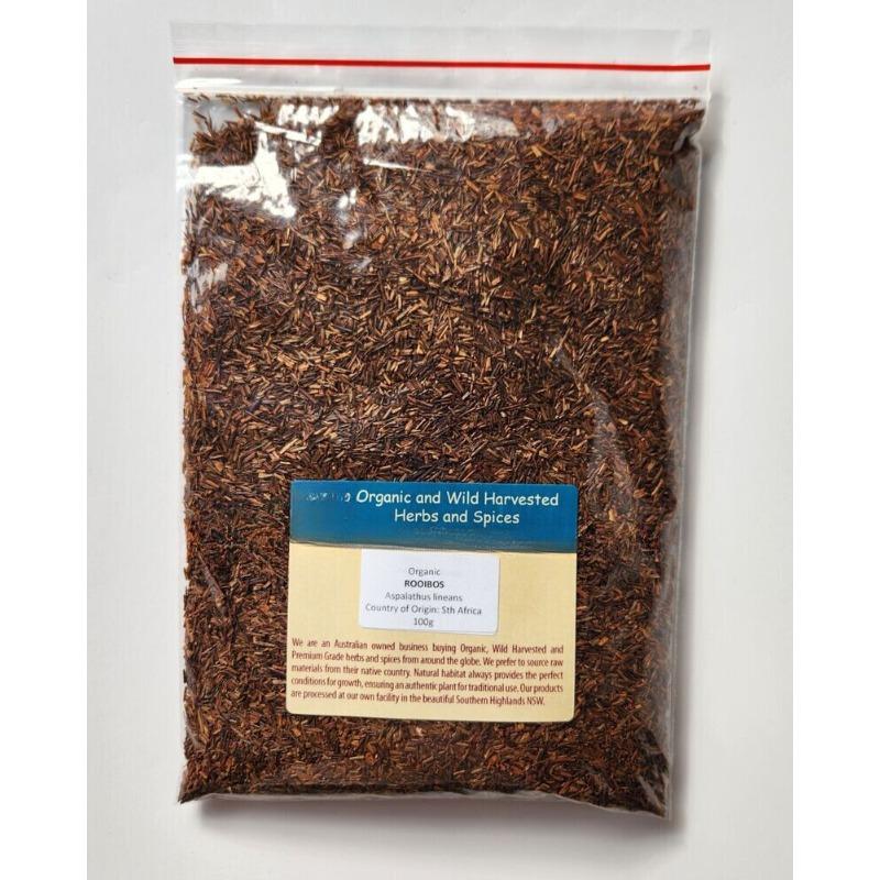CIFbuy ROOIBOS ORGANIC HERBAL TEA 100g African Red Bush Aspalathus Lineans Dried Herb