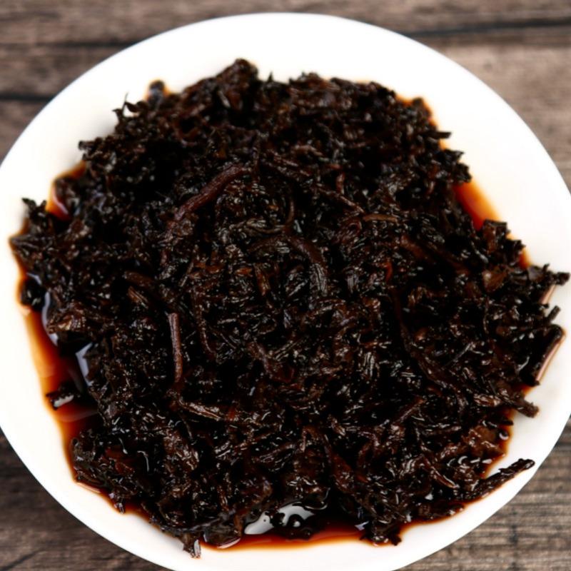 CIFbuy 357g Puerh Dry Storage Menghai Mountain Mellow Ripe Tea Yunnan Seven Seed Cake