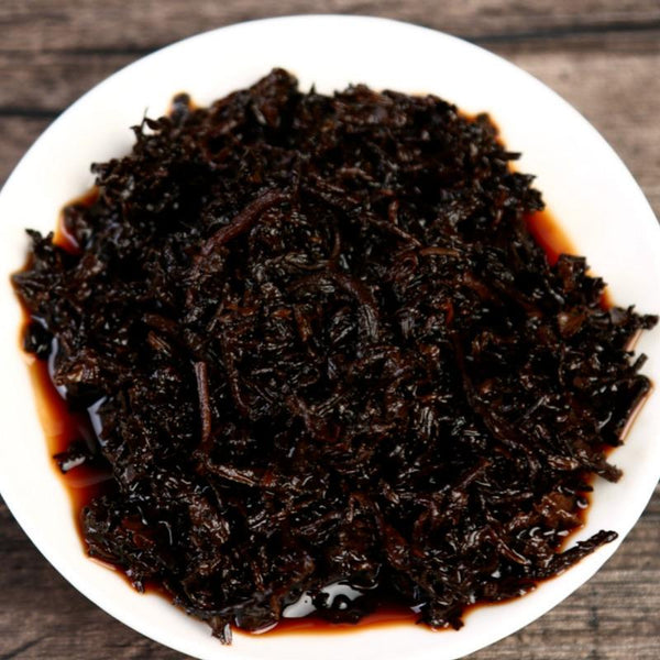 CIFbuy 357g Puerh Dry Storage Menghai Mountain Mellow Ripe Tea Yunnan Seven Seed Cake