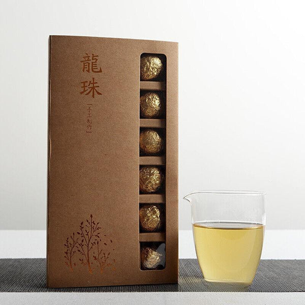 CIFbuy Yunnan Pu'er Tea 18 Old Banzhang Ancient Tree Gold Leaf Raw Tea Dragon Pearl