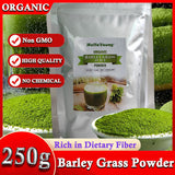 Organic Barley Grass Powder original 250g moistening intestines, Organic Non-GMO Vegan Cold-Juiced and Low-Temperature Dried