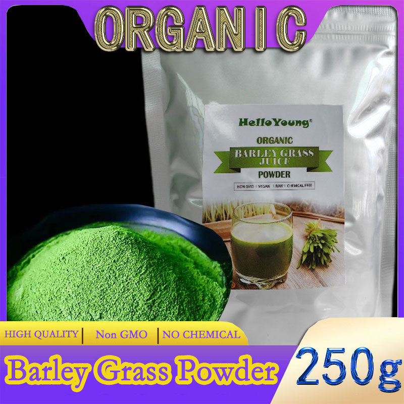 barley powder pure organic Organic Barley Grass Powder original 250g barley grass official store Good Source of Fiber, Protein. Great for Juices Main image