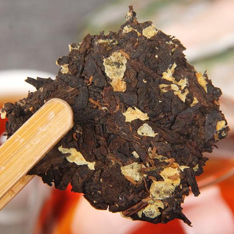 CIFbuy200g Yunnan Puerh Tea Jasmine Pu-erh Ripe Tea Cake Flower Flavour Pu'er Old Tea