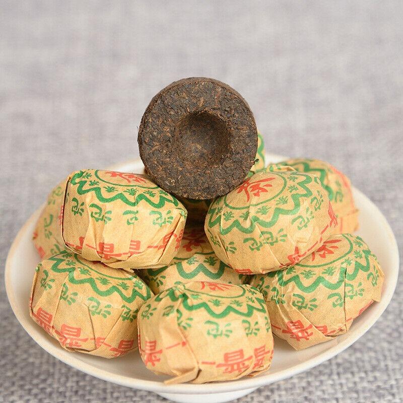 CIFbuy 500g Yunnan Pu'er Ripe Tea Leaves Original Flavor Ripe Tea Mini Tuocha