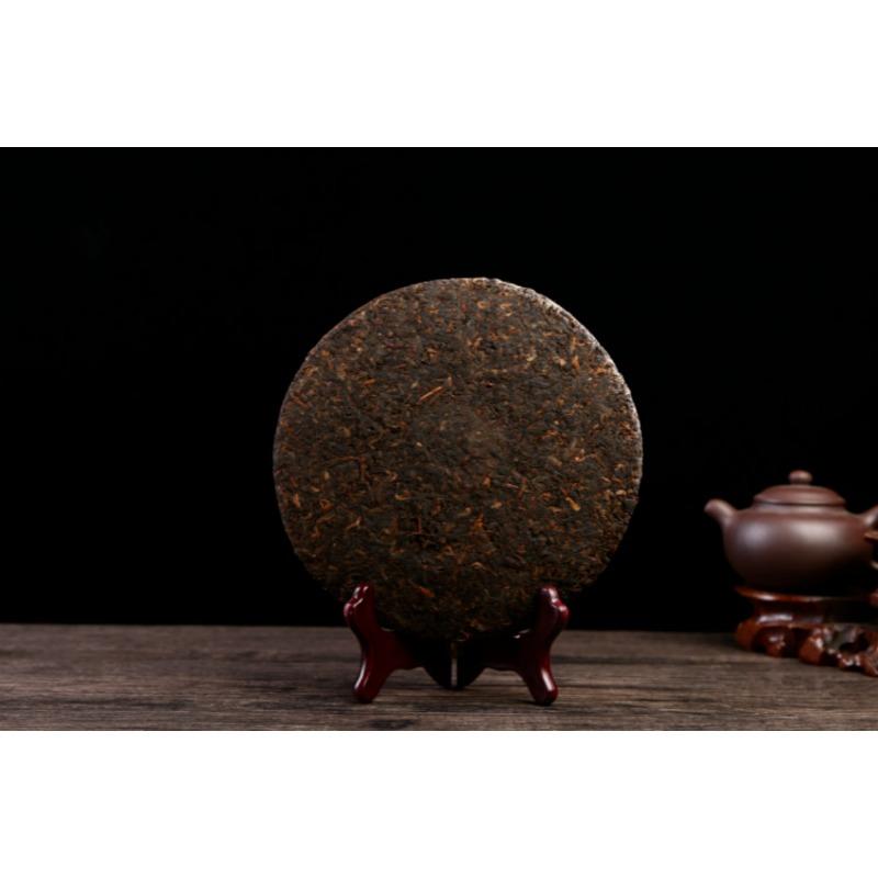 CIFbuy 357g Puerh Dry Storage Menghai Mountain Mellow Ripe Tea Yunnan Seven Seed Cake