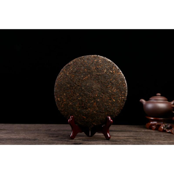 CIFbuy 357g Puerh Dry Storage Menghai Mountain Mellow Ripe Tea Yunnan Seven Seed Cake