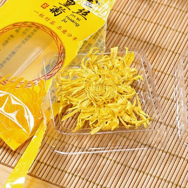 CIFbuy Golden Chrysanthemum Tea Flower Blossom Cooling Healing Floral Tea 100 Blooms