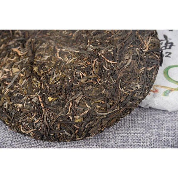 CIFbuy 357g/cake Mint Pond Fresh Tea Cake Yiwu Mint Pond Spring Yunnan Fresh Cake Tea