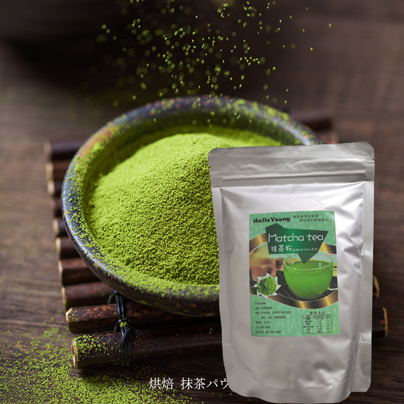 Matcha Powder Organic Matcha Green with Powder Slimming Products For Dessert Pastry Ice Cream Baking Black Color green tea powder