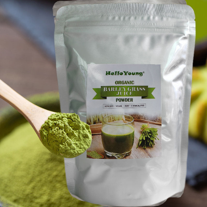 Organic Barley Grass Powder original 250g barley grass official store Rich in Fibers, Vitamins, Minerals, Raw Organic Perfect Food Green Superfood Main image