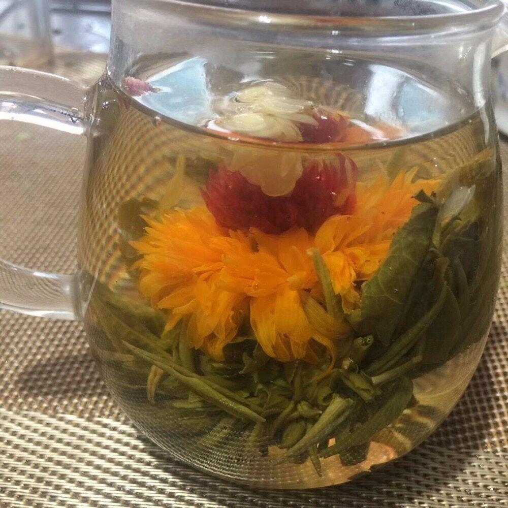 CIFbuy Blooming Tea Balls16 Types Handmade Blooming Flower Tea Flowering Tea 130g