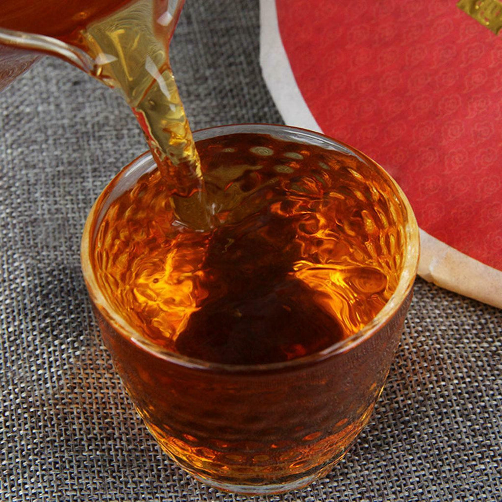 CIFbuy 357g Red Tea Big Leaf Tea Black Tea Cake Ancient Tree Chinese Health Green Food