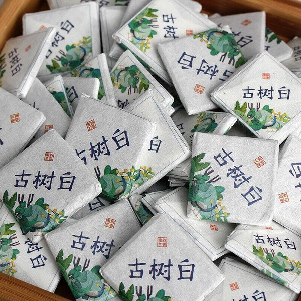 CIFbuy 500g Yunnan tea old tree white tea 8g small square brick (Chong) white tea