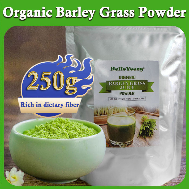 Barley Grass Powder Original 100% Pure And Organic Green Tea Barley Grass Powdered Drink Rich in Fibers, Vitamins, Minerals, Raw Organic Main image