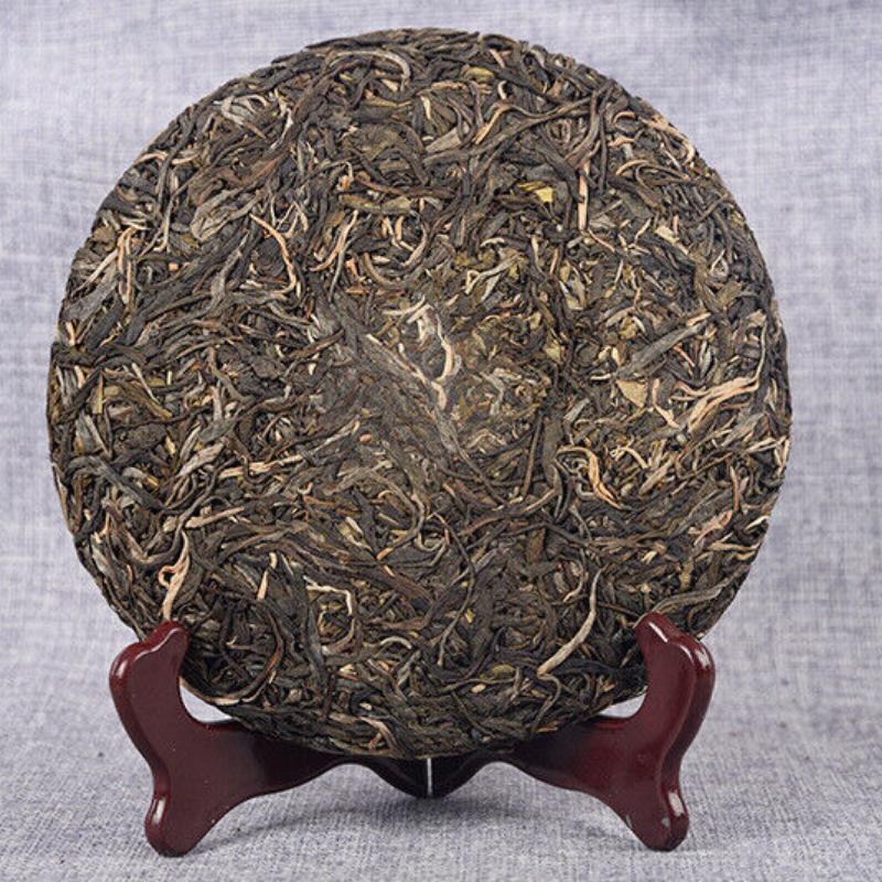 CIFbuy 357g Organic Green Tea Yiwu Spring Tea Yunnan Cake Tea Beneficial Health Tea
