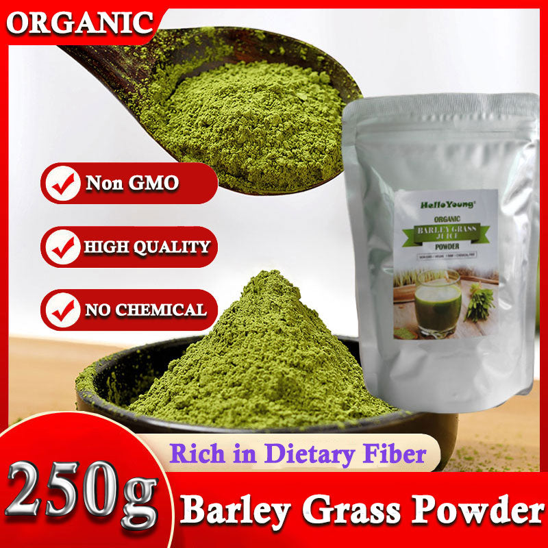 Premium Barley Grass Powder BARLEY GRASS POWDER 100% Certified Organic Natural for lose weight barley powder pure organic body detoxification Main image