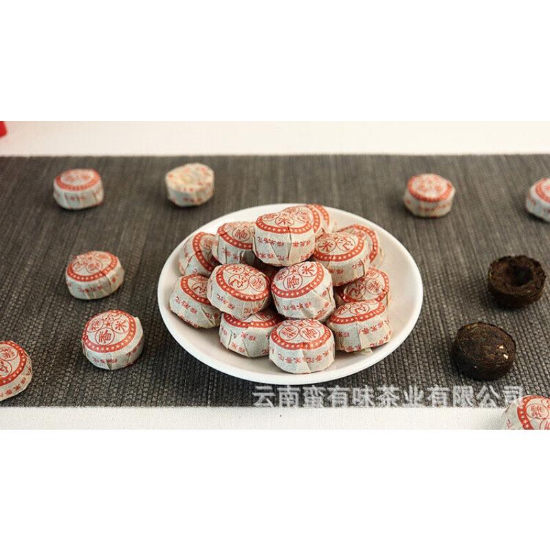 CIFbuy Yunnan Pu'er Tea Leaves Mini Tuo Tea Glutinous Fragrance Red Cotton Tuo 500g