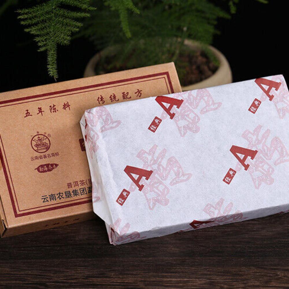 CIFbuy 2016 Bajiaoting Classic A Brick Pu'er Tea Cooked Tea Menghai Arbor Puer 250g