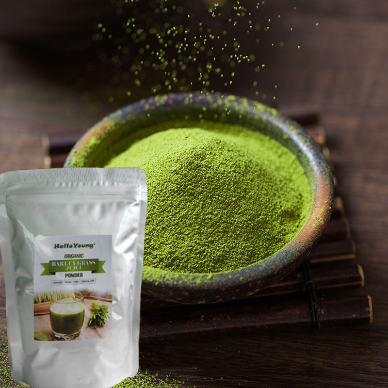 HelloYoung Barley Grass Powder PURE ORIGINAL INGREDIENTS 250g Always Pure, No Fillers Main image