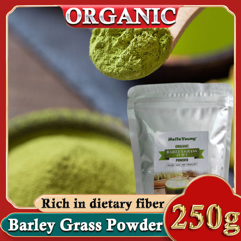Barley Grass Powder 100% Pure & Organic Organic Barley Grass Powder Pure Organic Barley for Women and Men 250g Wheatgrass Powder for Immunity Support and Whole Food Supplement Main image